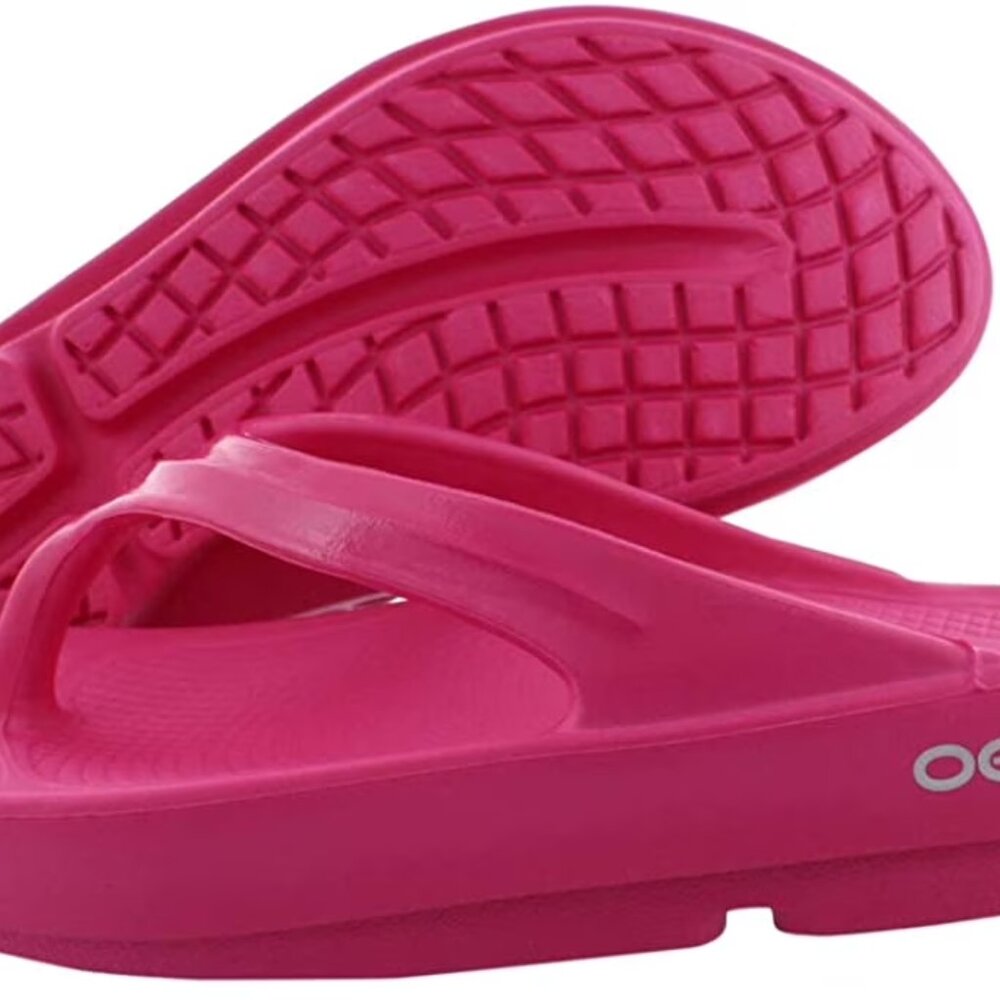 Oofos Slides Sandals - Hot Pink